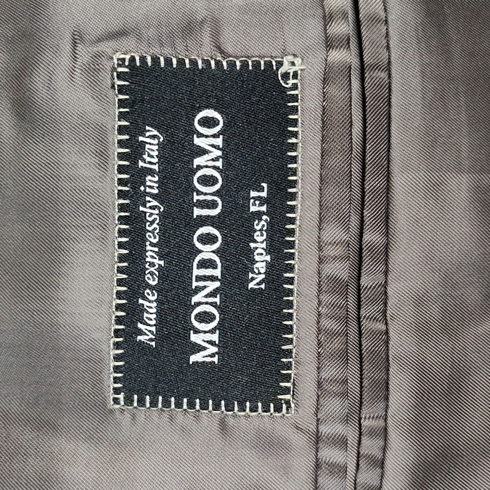 Wool Houndstooth Black and White Mens Two Button Sport Coat Excellent Condition - Picture 10 of 16